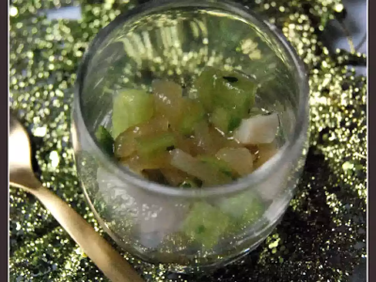 Tartare de Saint-Jacques à la poire et concombre - photo 3