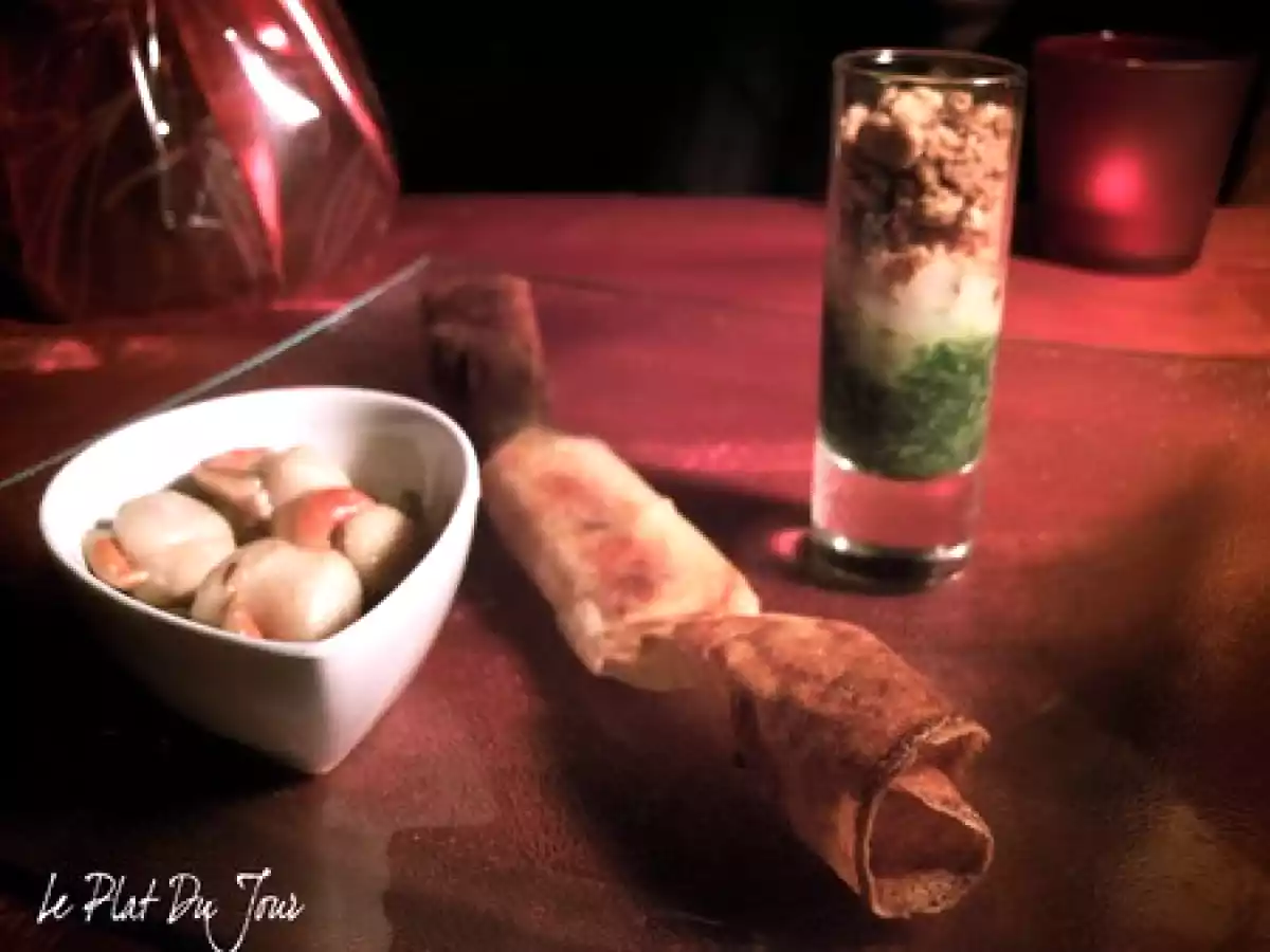 Tartare de Saint-Jacques en crumble et persil - photo 3