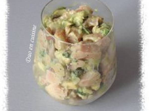 Tartare de saumon à l'avocat