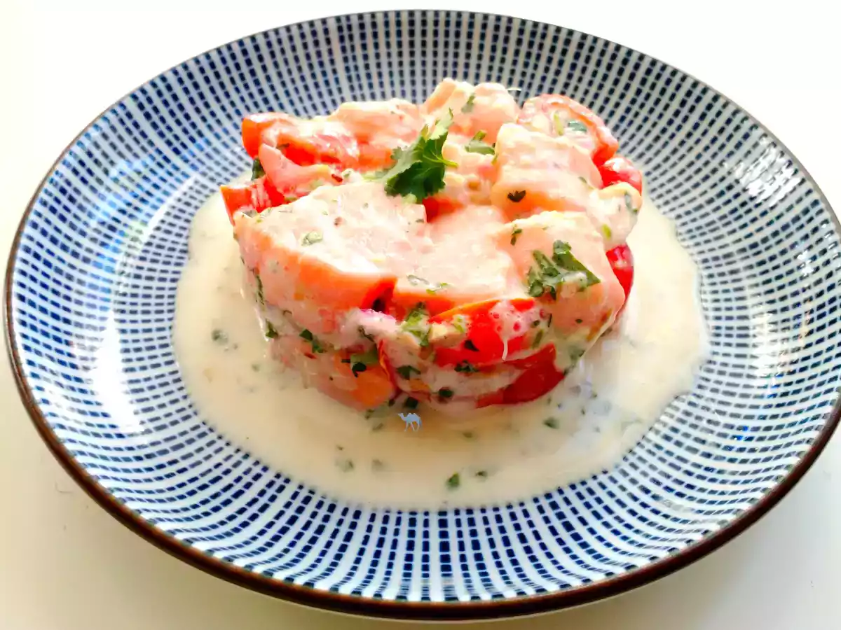 Tartare de Saumon à la tahitienne