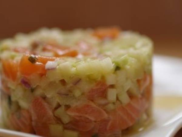 Tartare De Saumon Et Granny Smith Recette Ptitchef