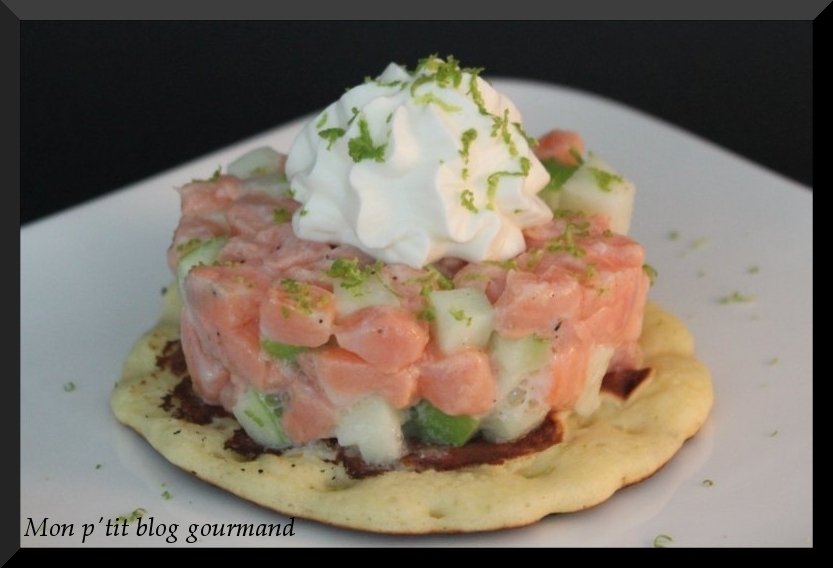 tartare de saumon frais et pomme verte  32034p39726
