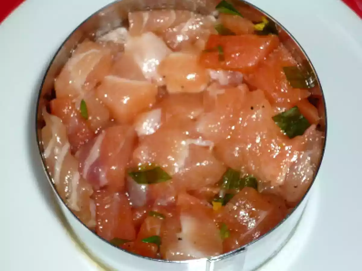 Tartare de saumon fumé et cru - - photo 2