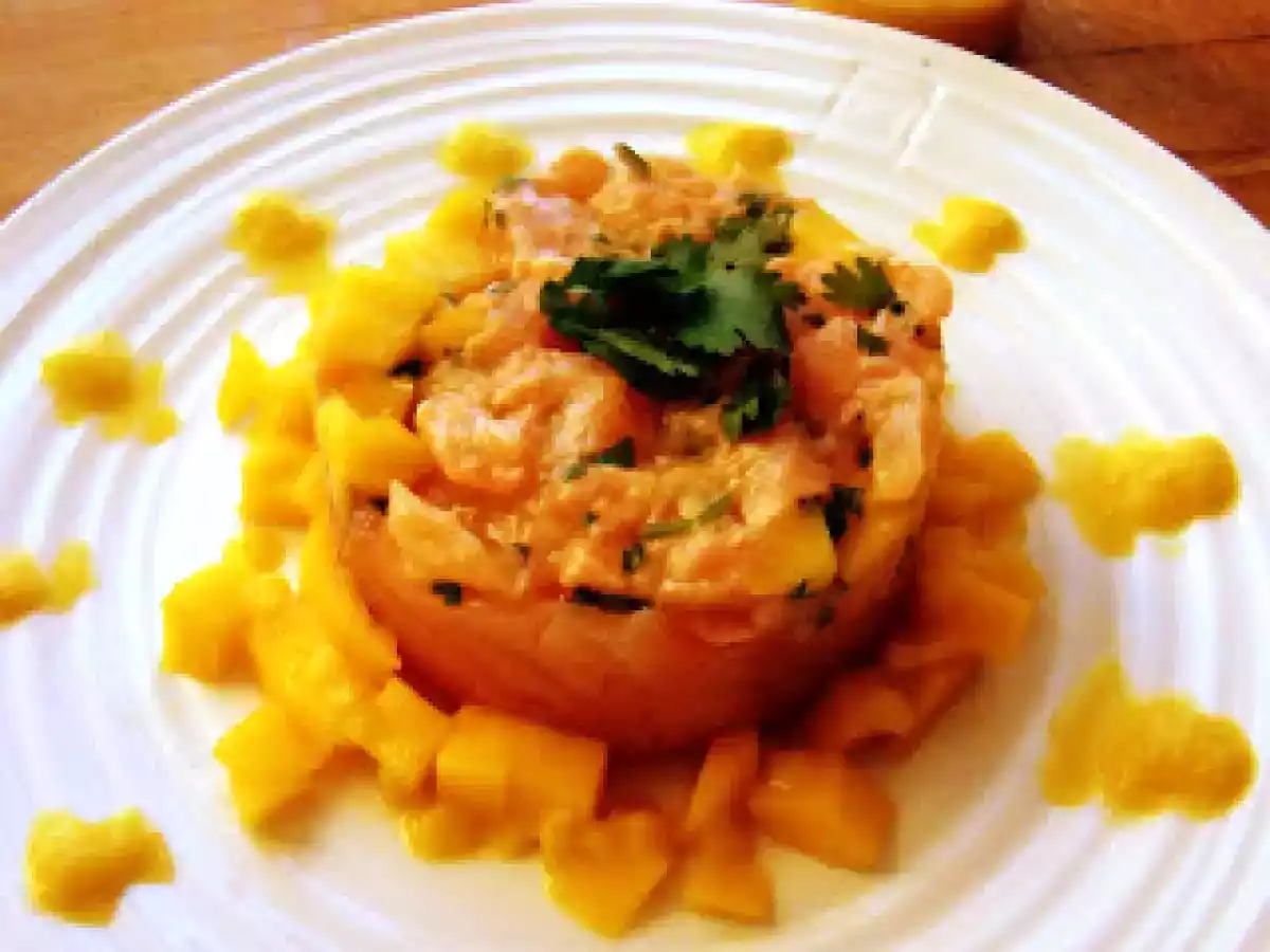 Tartare de saumon mangue et coriandre fraiche - photo 4