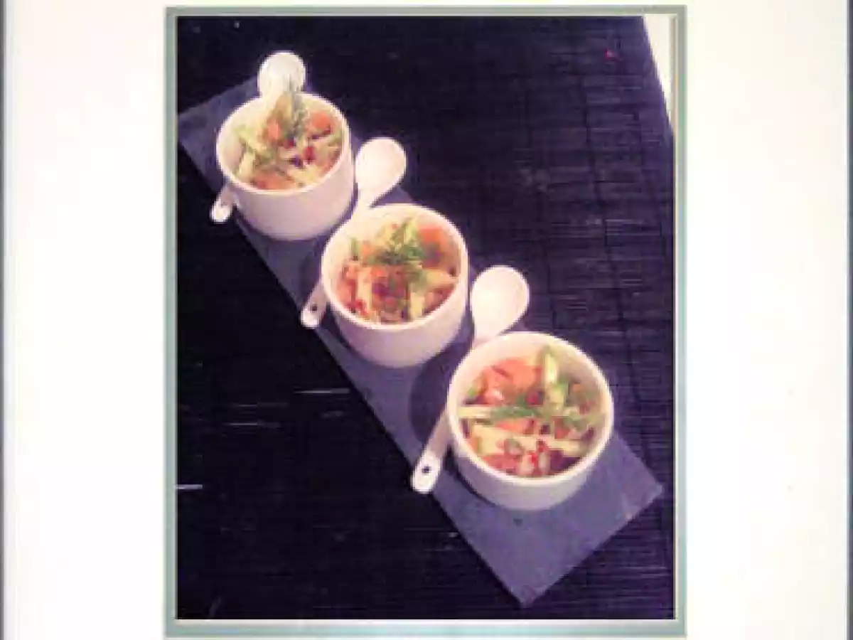 Tartare de truite à la pomme verte