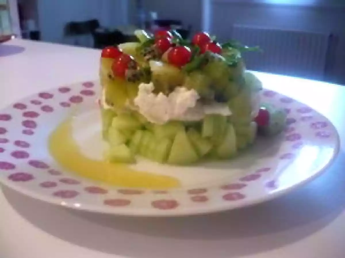 Tartare du verger : concombre, kiwis et chèvre - photo 2