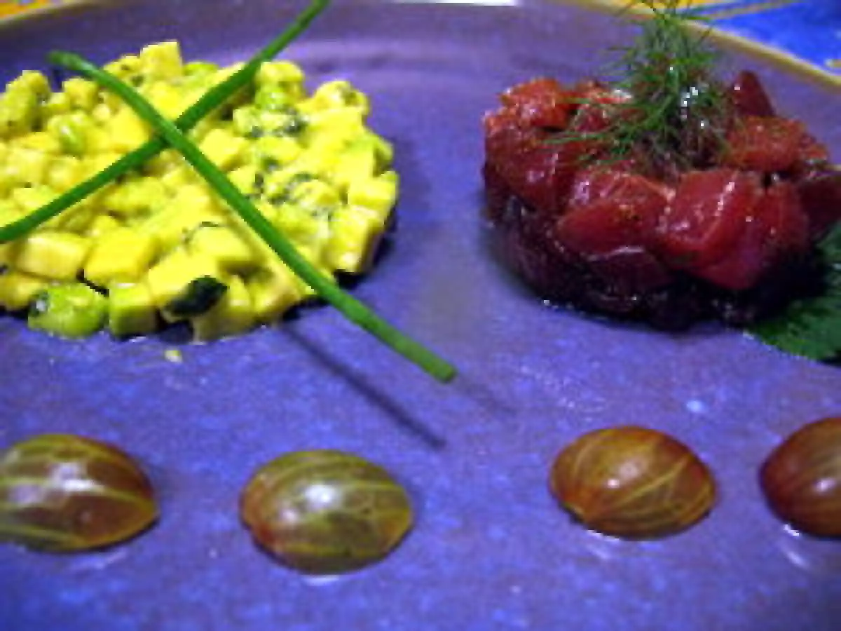 Tartares de thon rouge et d'avocat - photo 2