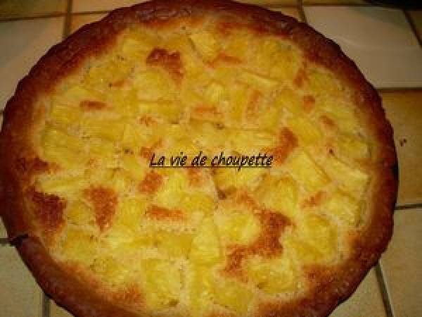 TARTE A L'ANANAS FRAIS ET NOIX DE COCO