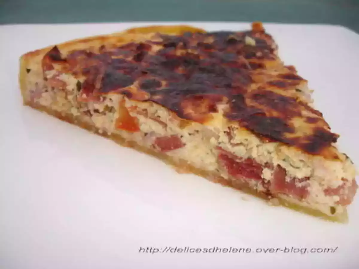 TARTE A L'ITALIENNE AU JAMBON SERRANO ET BASILIC