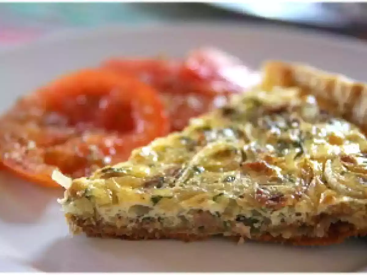 Tarte à l'oignon et au thon - photo 2