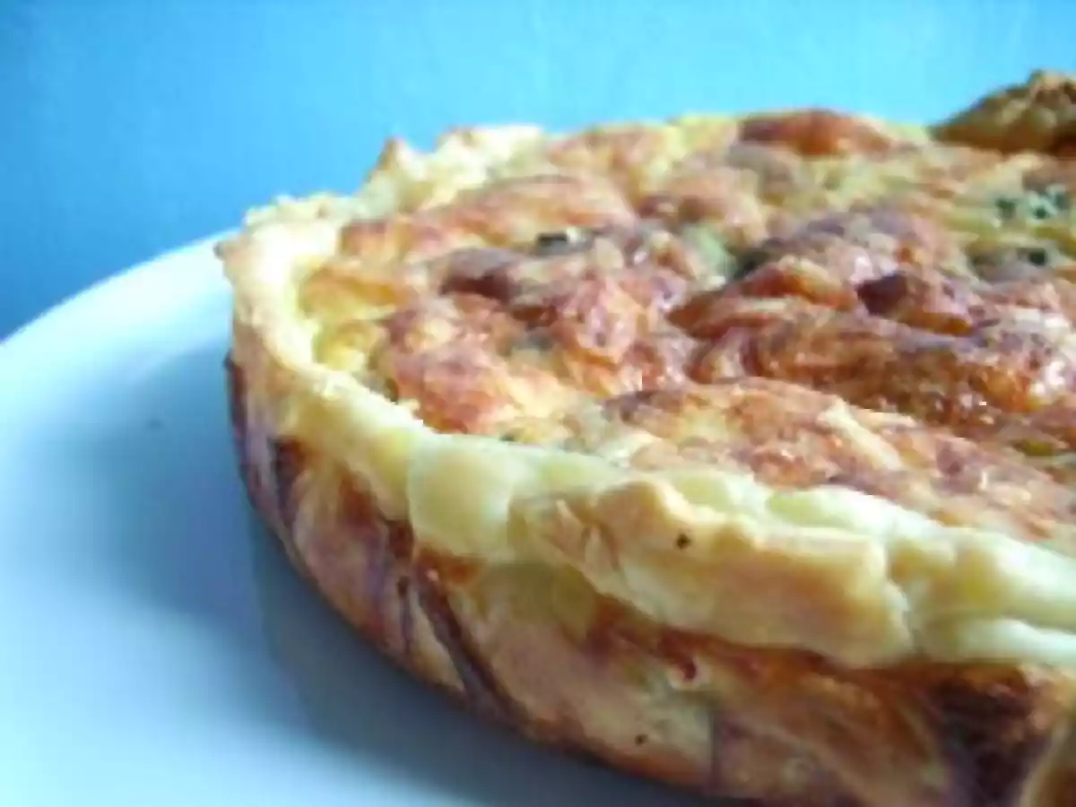 TARTE À L'OIGNON ET AUX ÉPINARDS FRAIS - photo 3