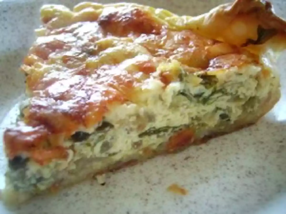 TARTE À L'OIGNON ET AUX ÉPINARDS FRAIS - photo 4