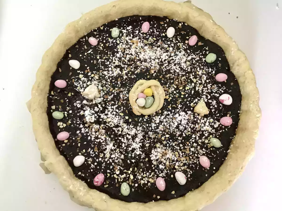 Tarte à l’orange et chocolat pour Pâques (allégée)