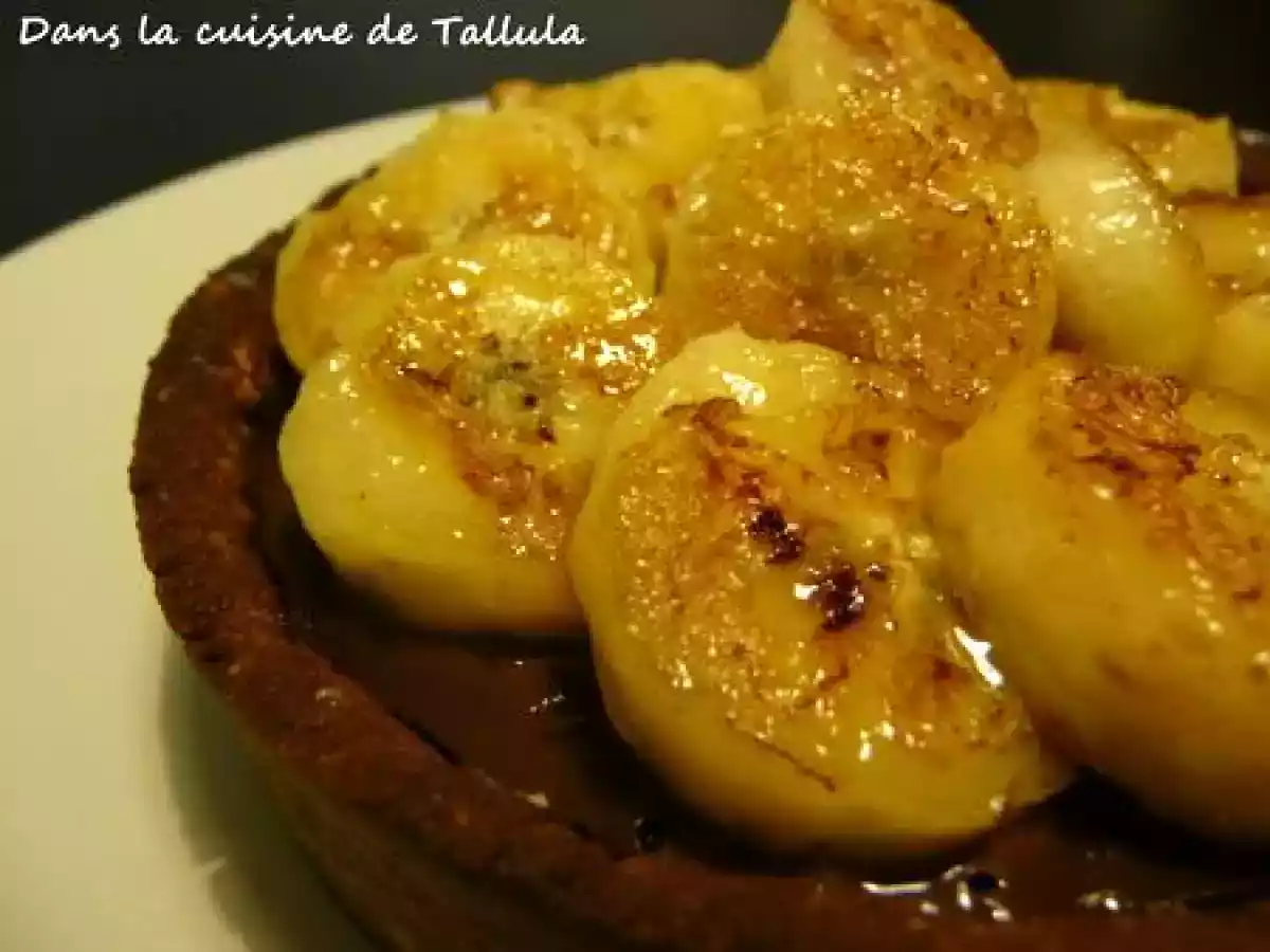 Tarte à la banane, ganache au chocolat et fromage blanc - photo 4