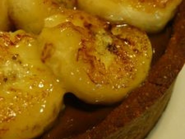 Tarte A La Banane Ganache Au Chocolat Et Fromage Blanc Recette Ptitchef