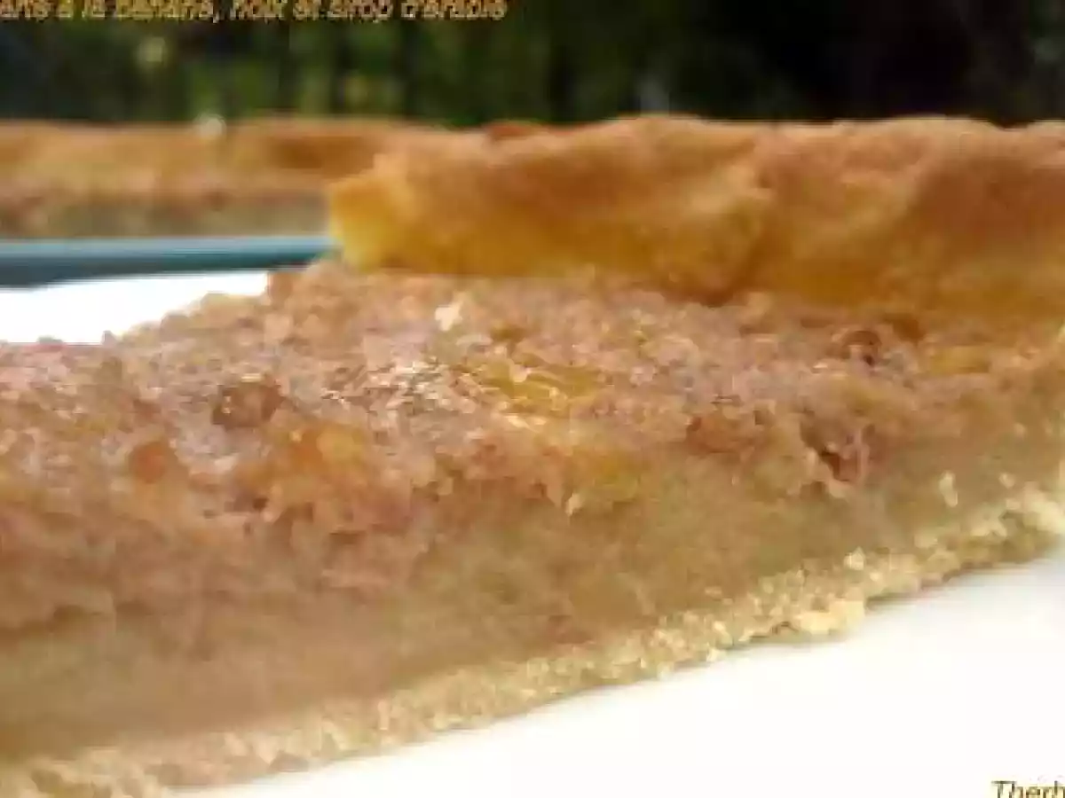 Tarte à la banane, noix et sirop d'érable