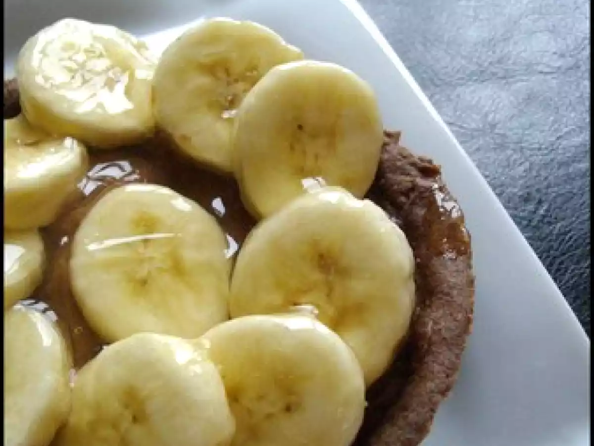 Tarte à la banane sur crème pâtissière chocolat - photo 2