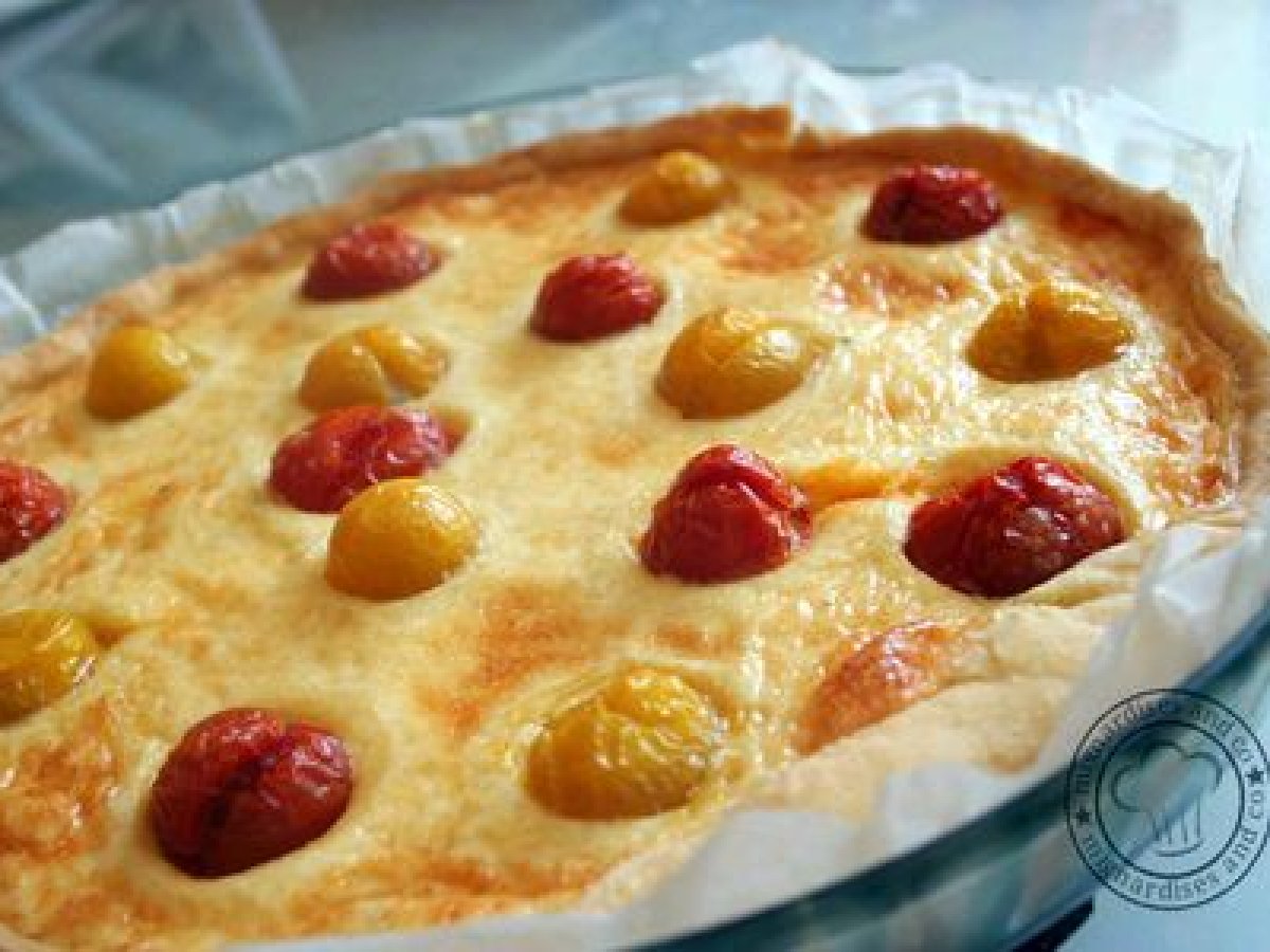 Recette de tarte brandade de morue et tomates