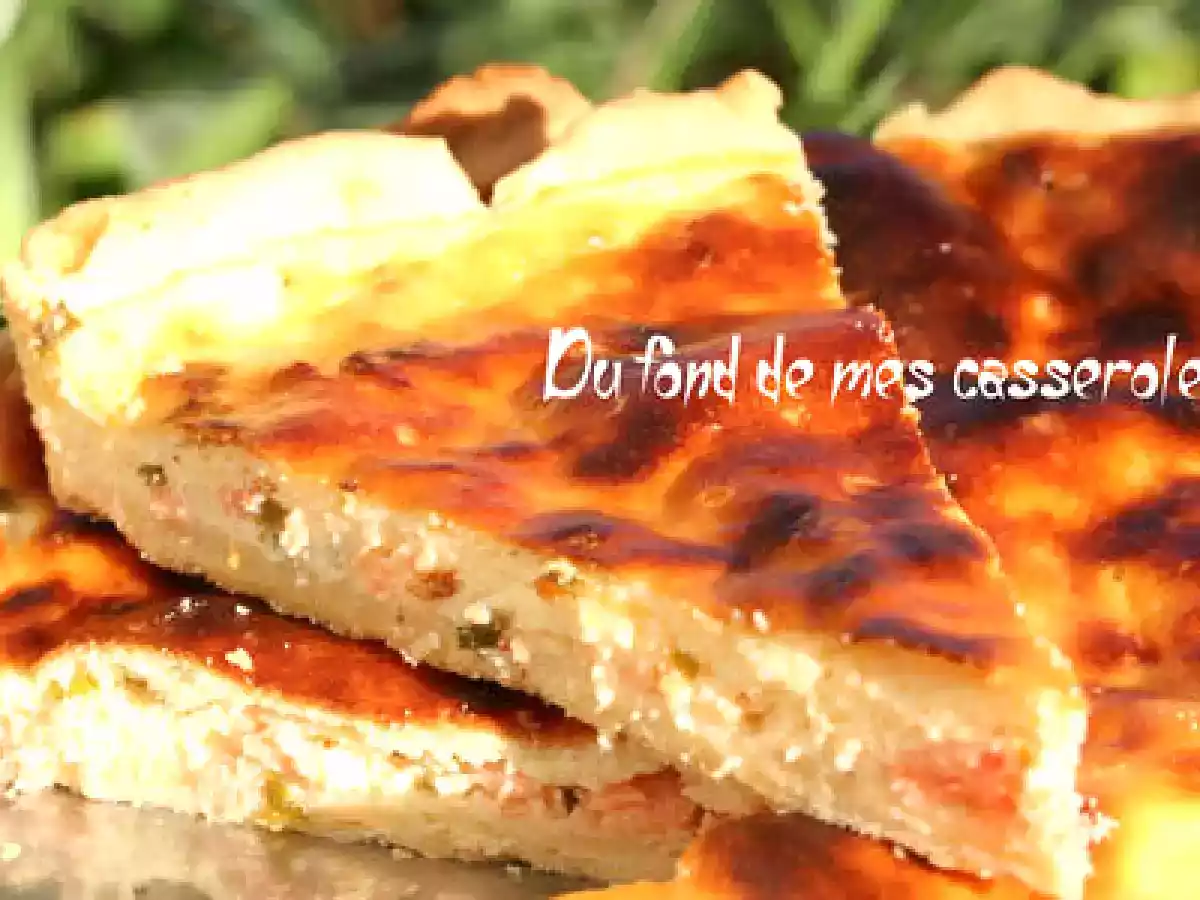 Tarte à la brousse et au saumon fumé