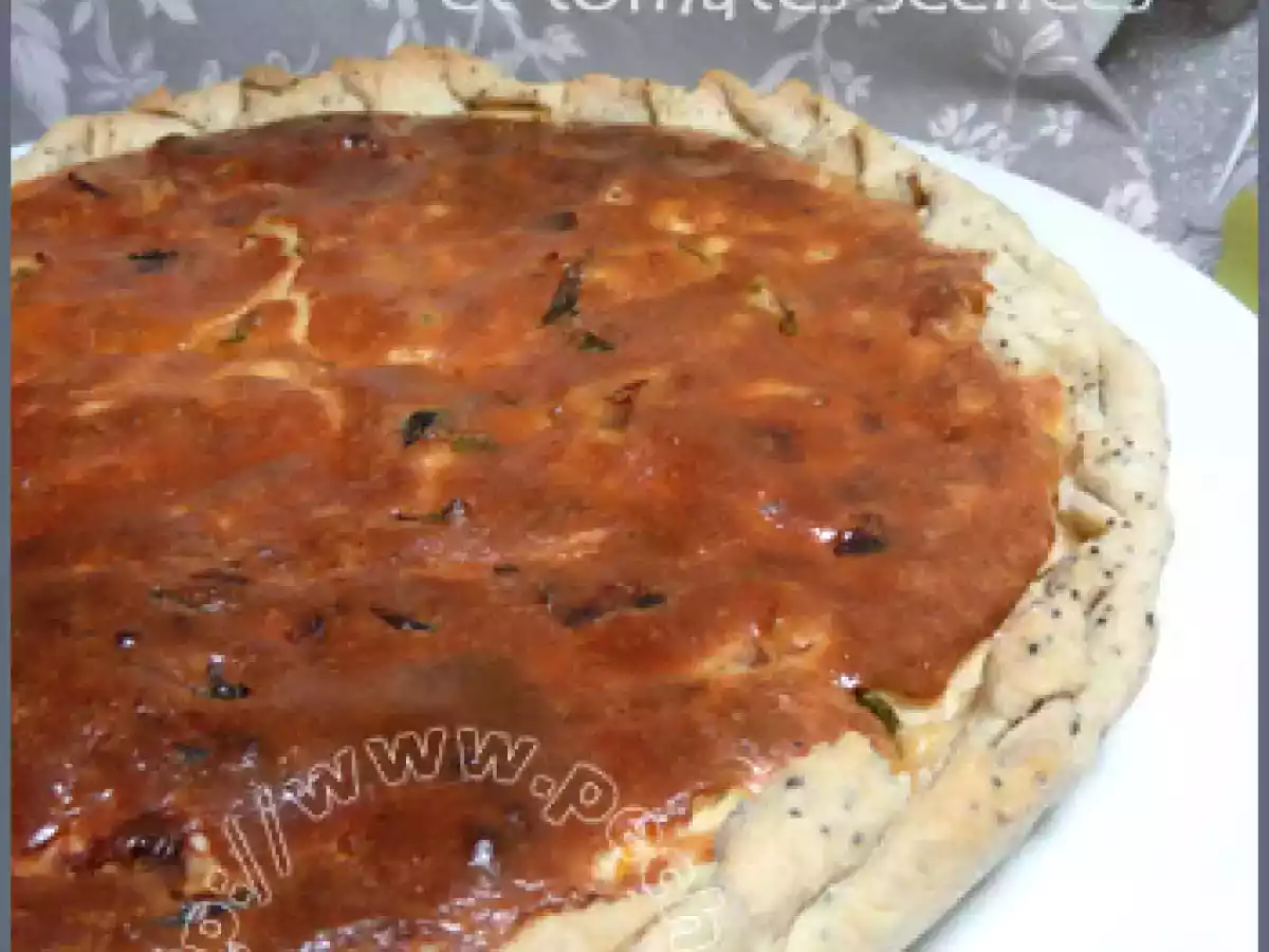 Tarte à la brousse et tomates séchées