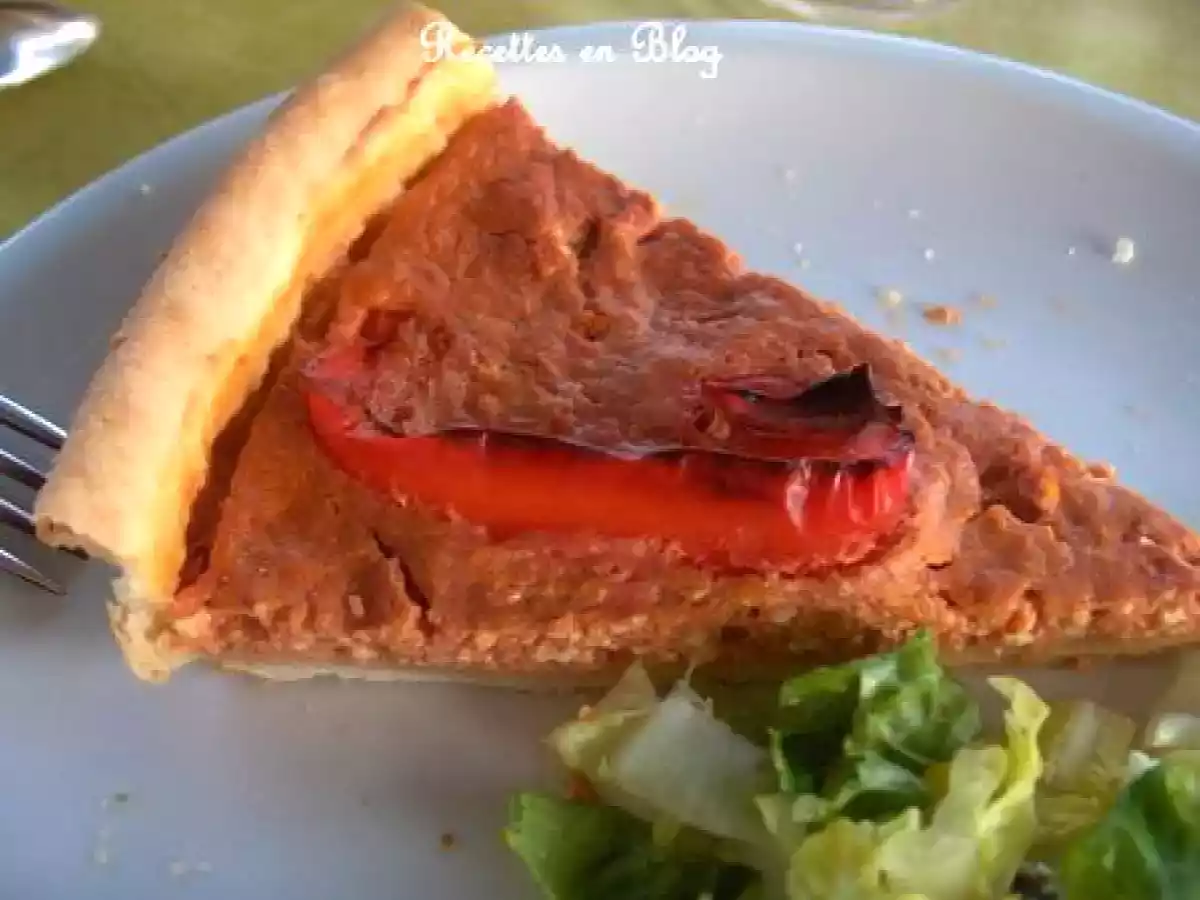 TARTE A LA BROUSSE TOMATE ET POIVRON