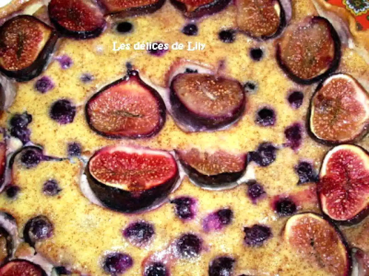 Tarte a la cannelle aux figues et aux raisins