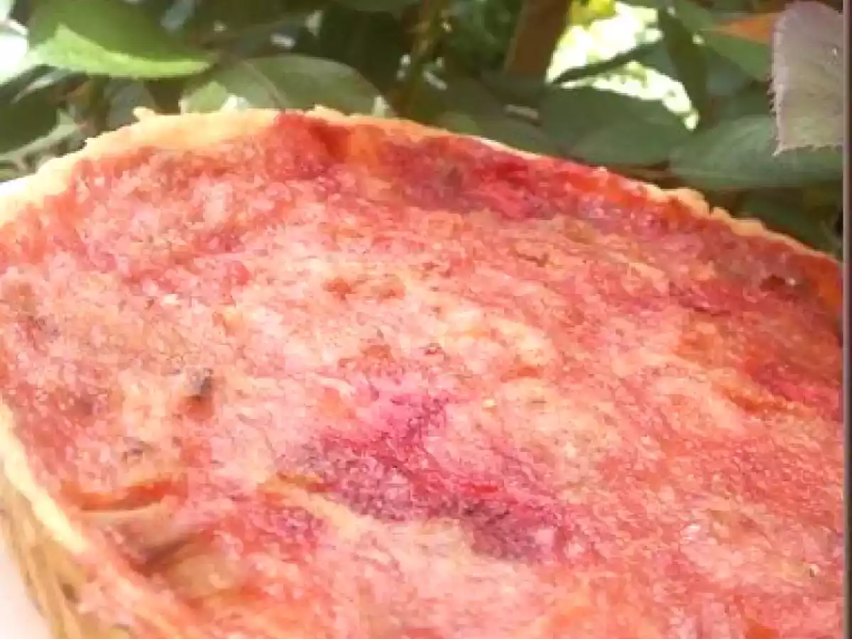 Tarte à la compote de fraises et rhubarbe - photo 3