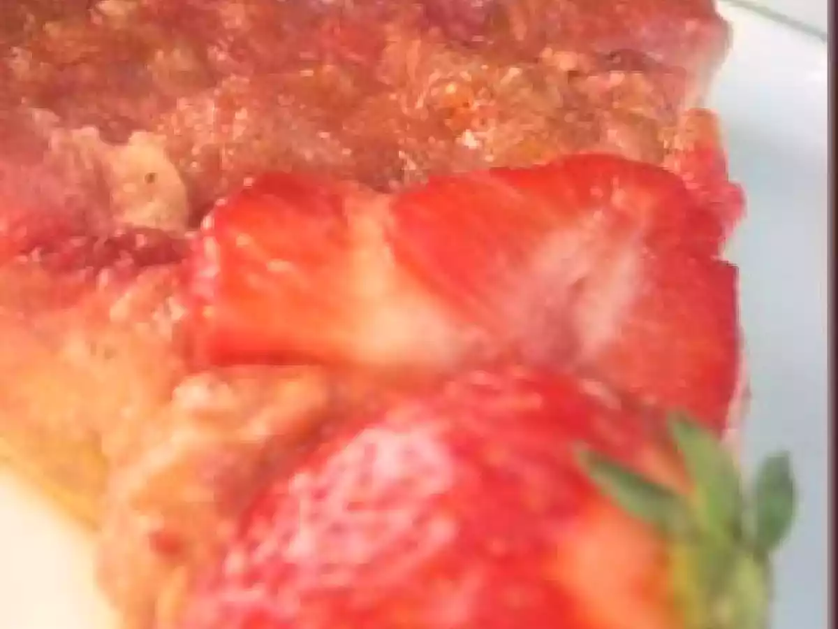 Tarte à la compote de fraises et rhubarbe - photo 4