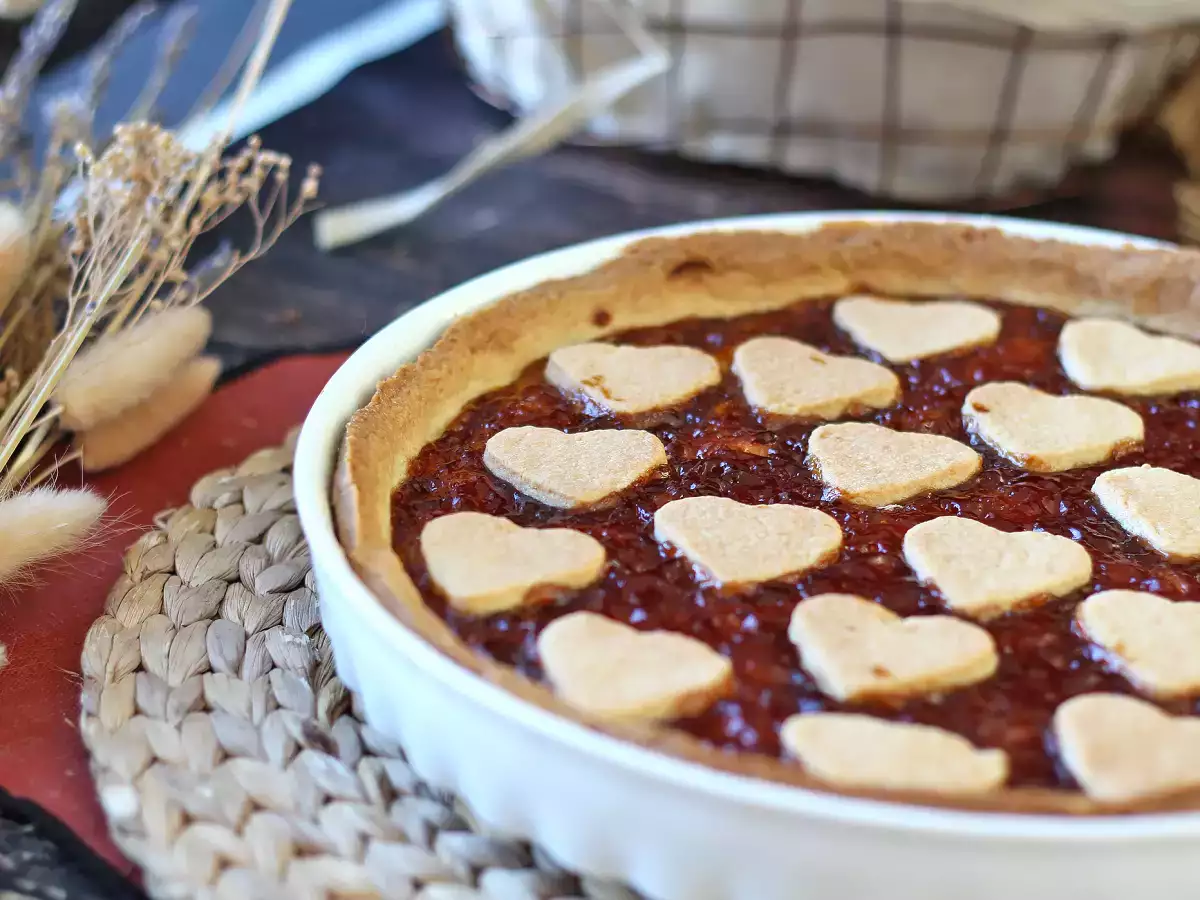 Tarte à la confiture de fraises : avec une déco parfaite pour la Saint-Valentin ! - photo 2