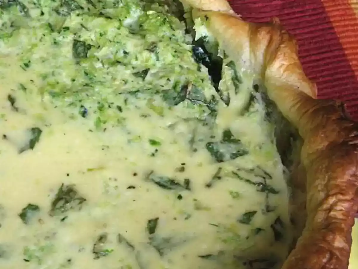 Tarte à la courgette, Ricotta et menthe