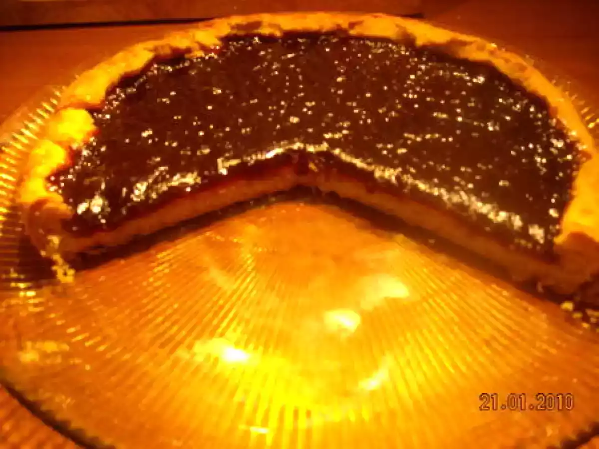 TARTE à LA CREME DE PRUNEAUX