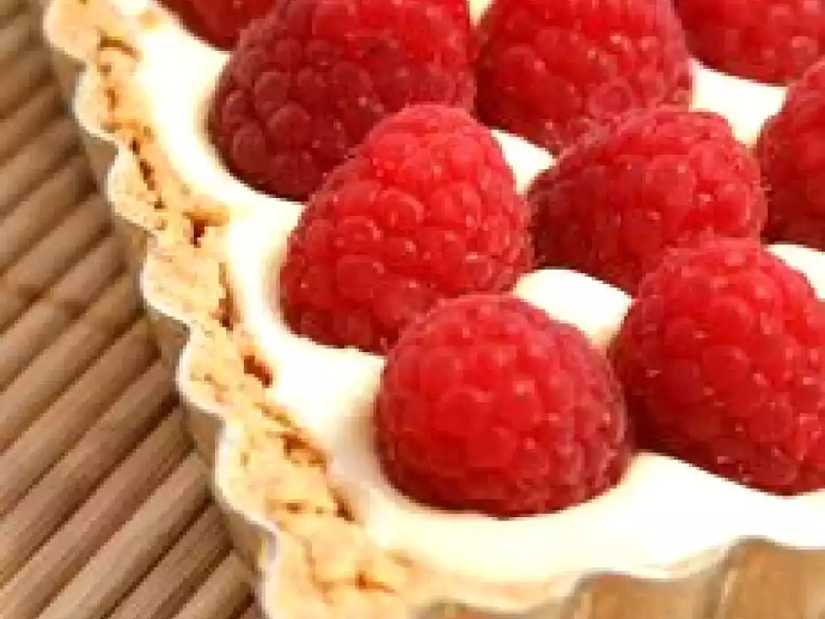 Tarte à la framboise sans gluten