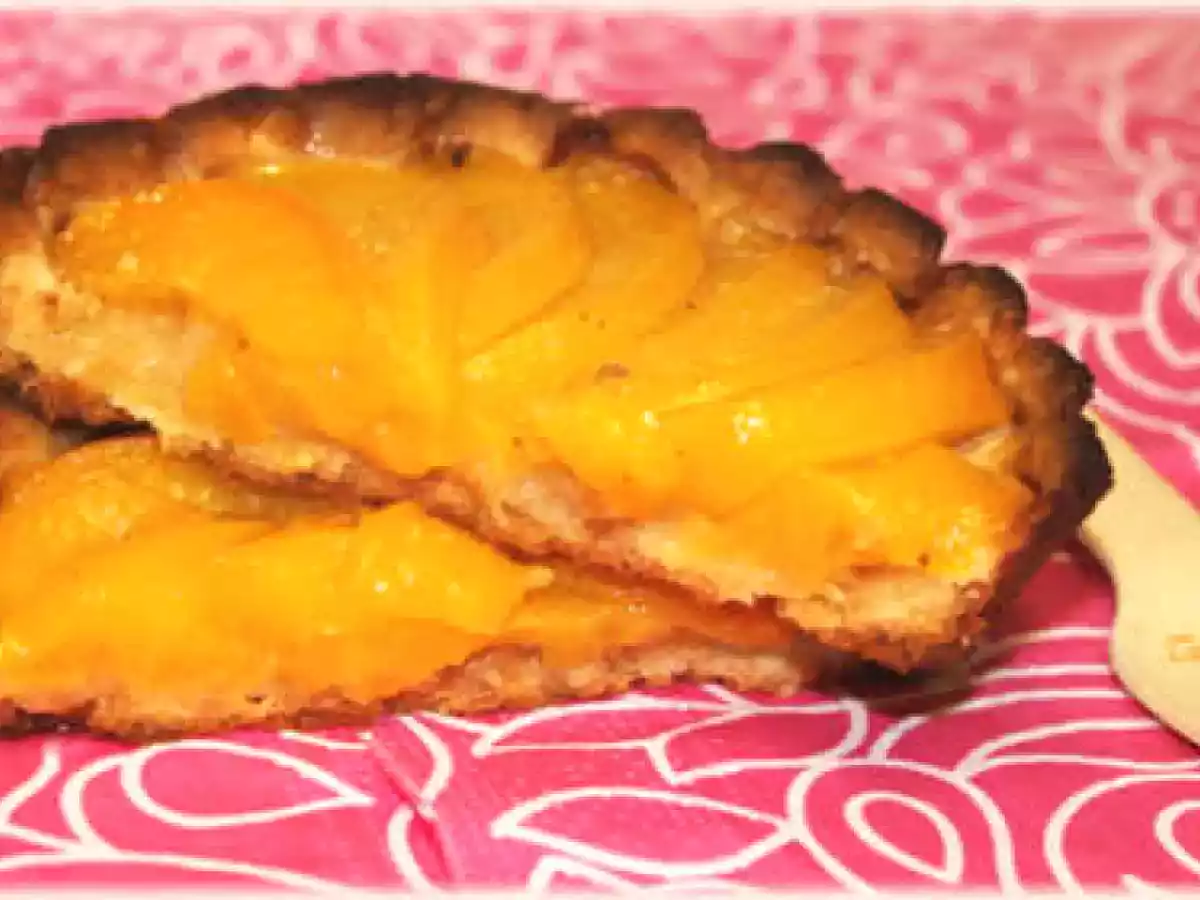 Tarte à la pêche et palet breton saveur noisette - photo 3