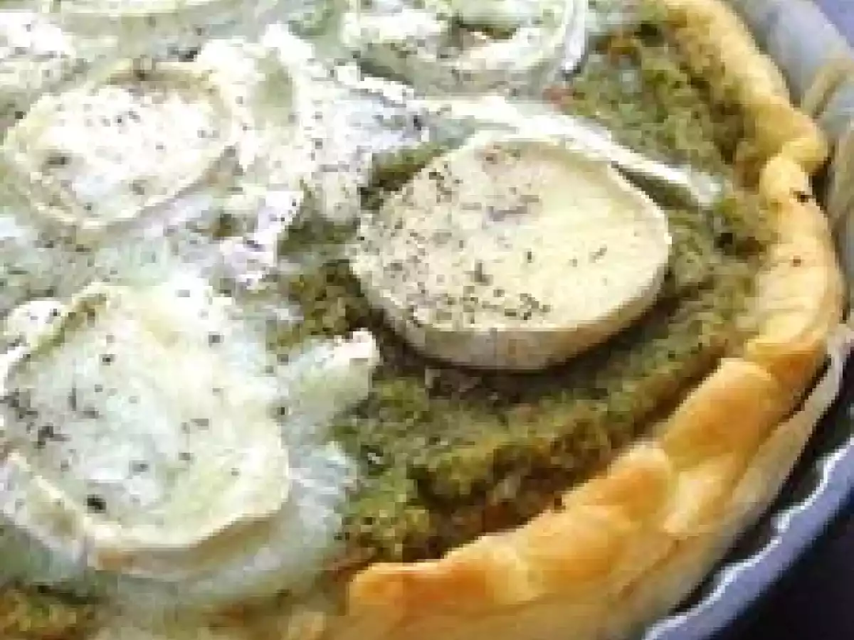 Tarte à la ''purée'' de courgette et tomate & chèvre