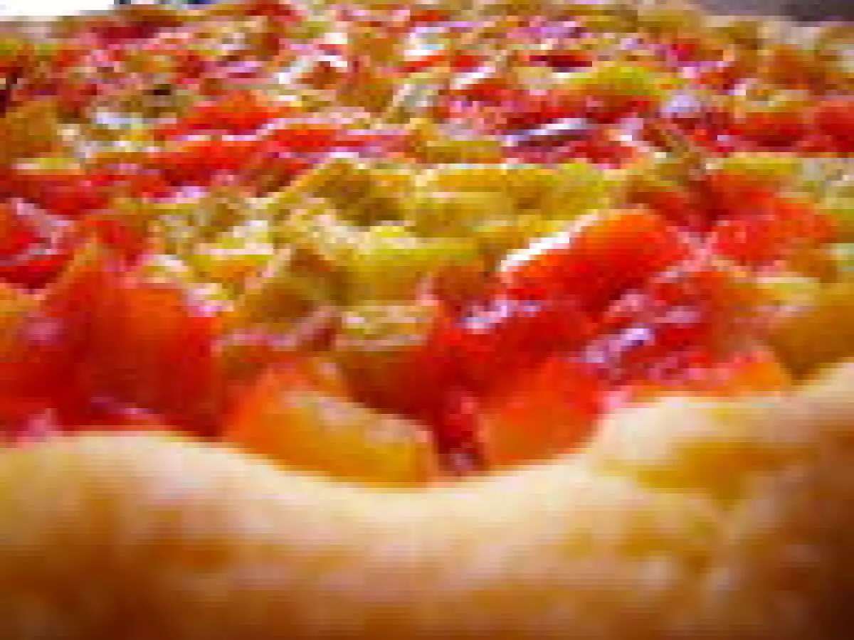 Tarte à la rhubarbe et fraises tagada - photo 2