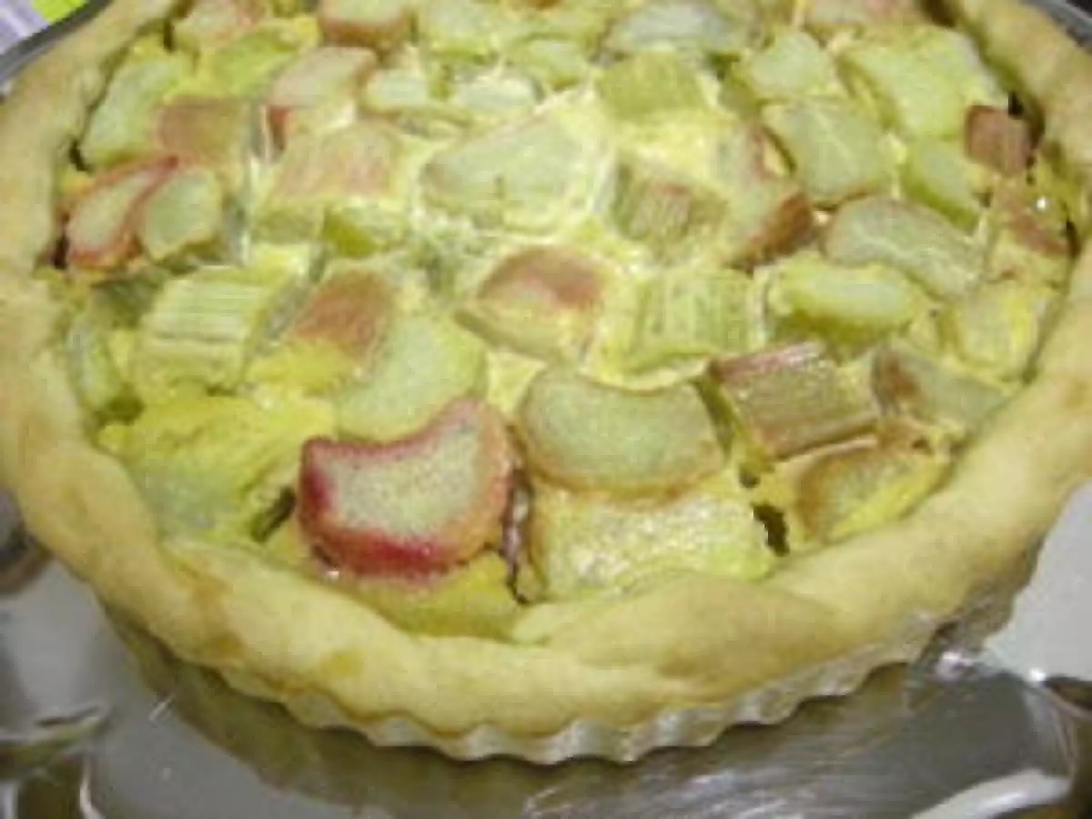 Tarte à la rhubarbe légère - photo 2