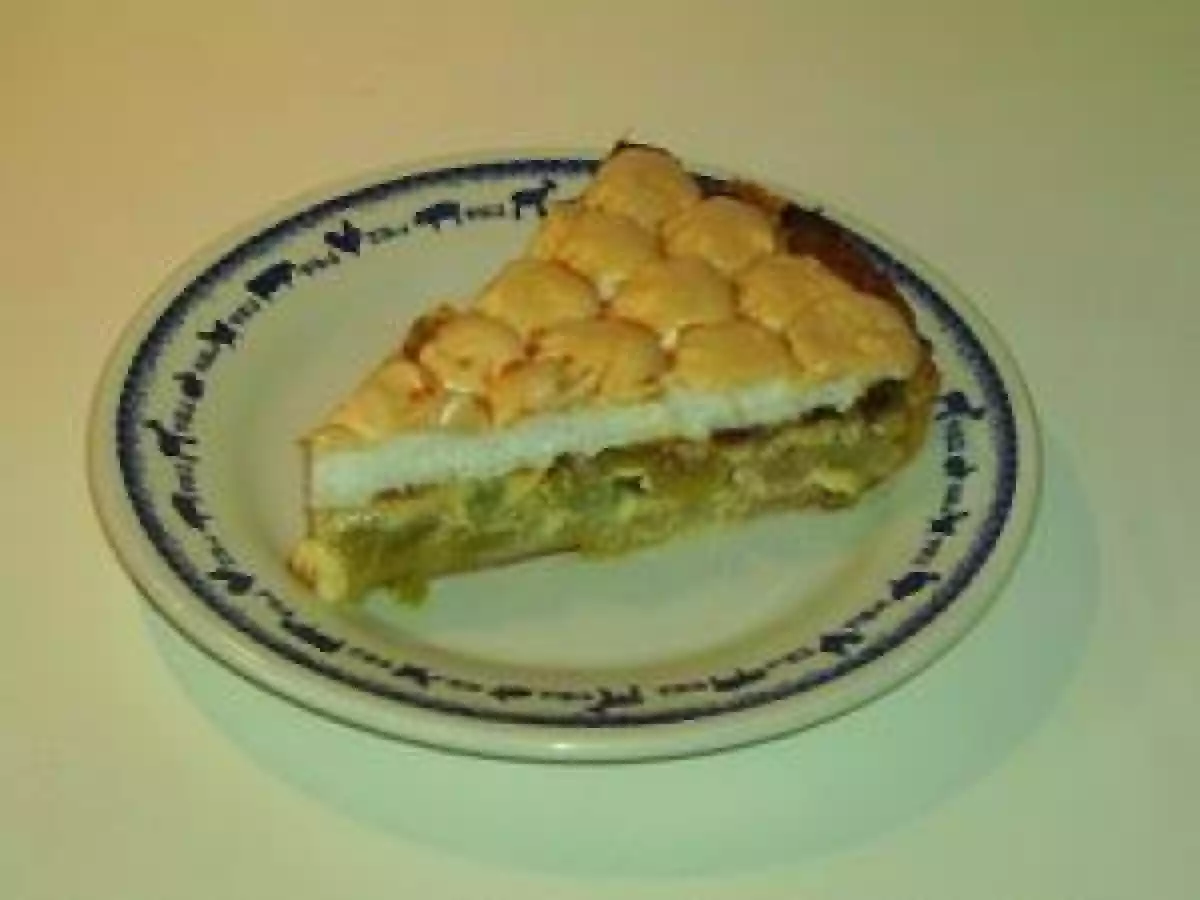 Tarte à la rhubarbe meringuée alsacienne - photo 2