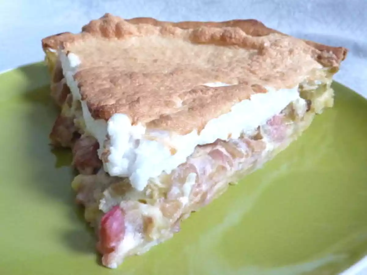 Tarte à la rhubarbe meringuée Alsacienne - photo 2