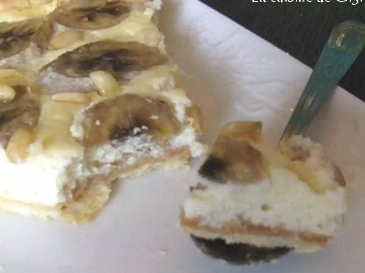 Tarte à la ricotta bananes
