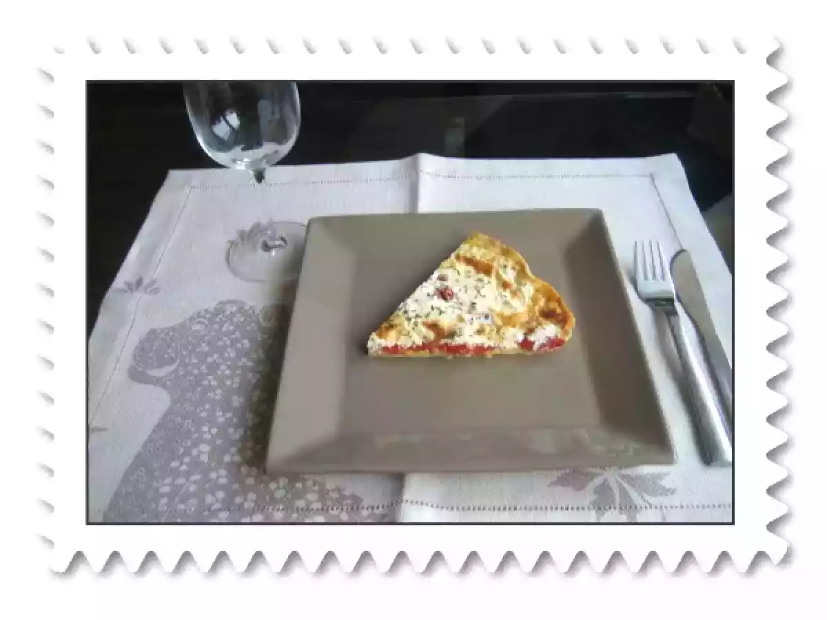 Tarte à la ricotta et aux tomates de chez Rose Bakery...