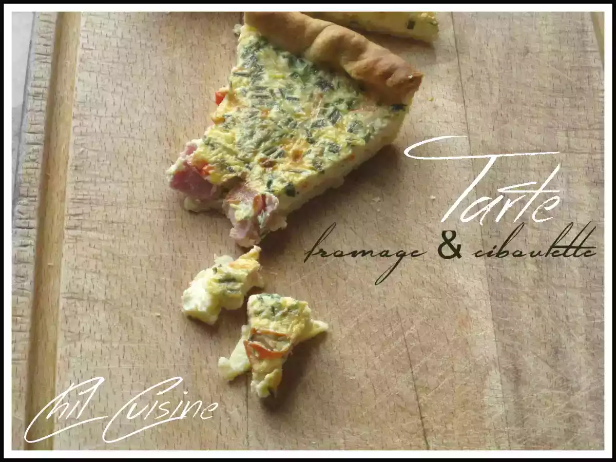 Tarte à la ricotta et ciboulette