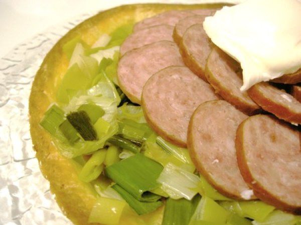Tarte A La Saucisse De Morteau Et A L Etuvee De Poireaux Recette