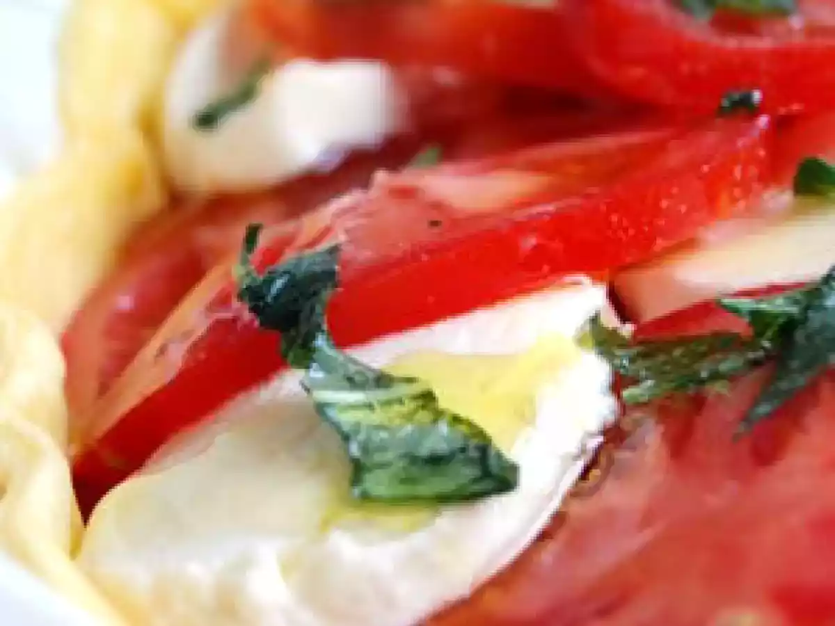 Tarte à la tomate, basilic & mozzarella - photo 2