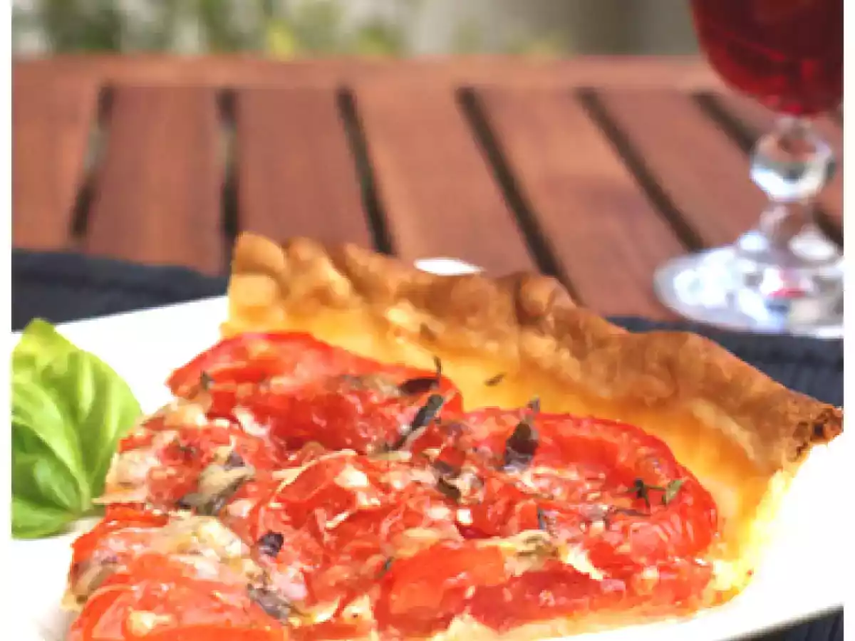 Tarte à la tomate, parmesan et balsamique