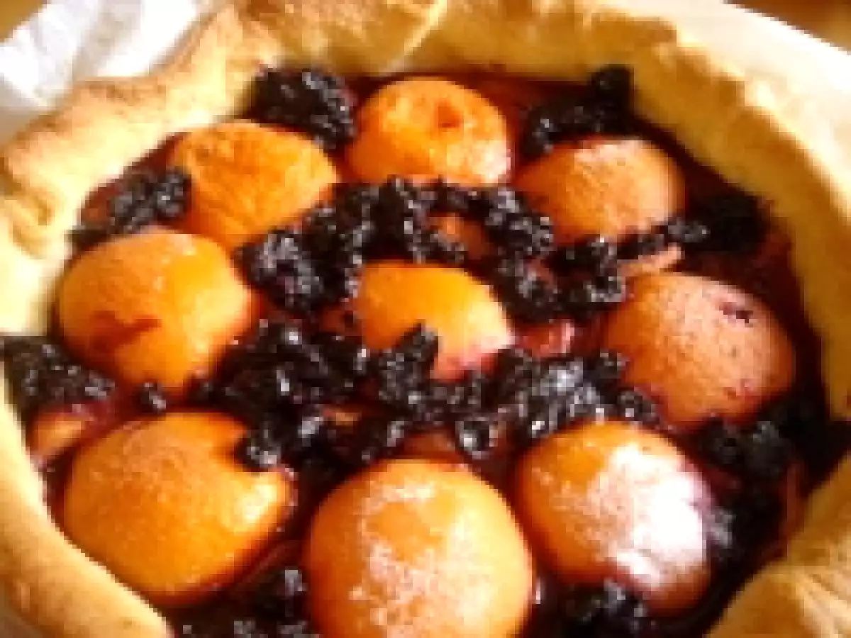 Tarte Abricots Cassis, un grand classique de l'été
