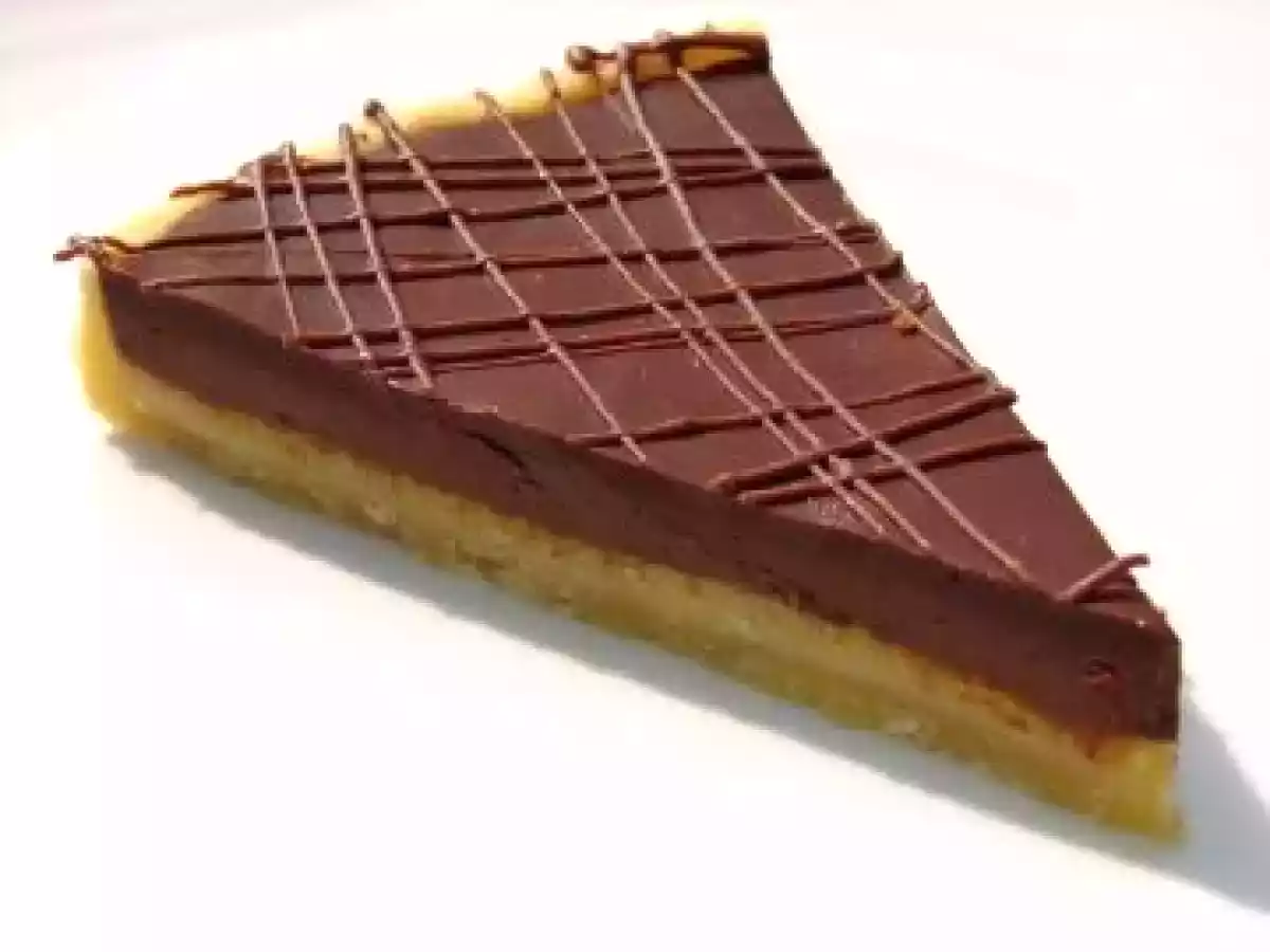 Tarte amandine au chocolat