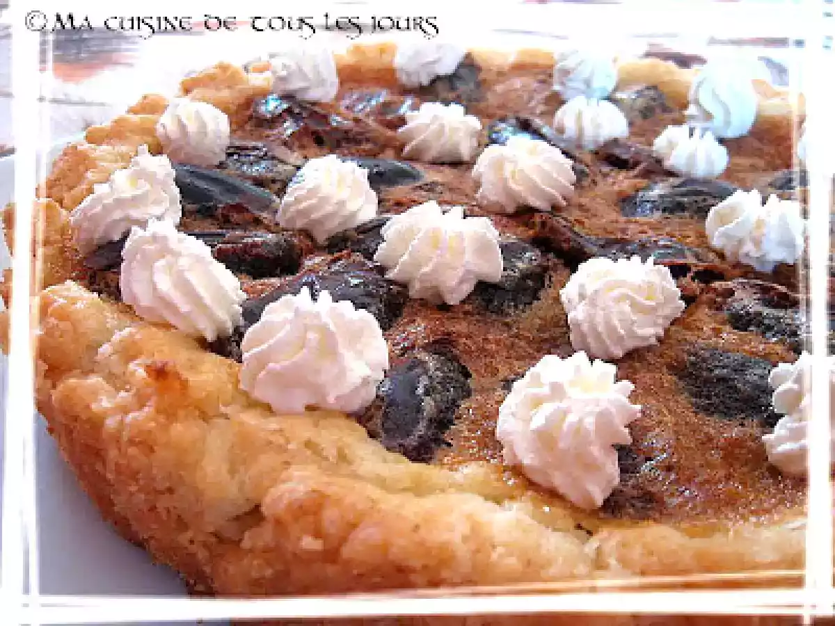 Tarte amandine aux dattes