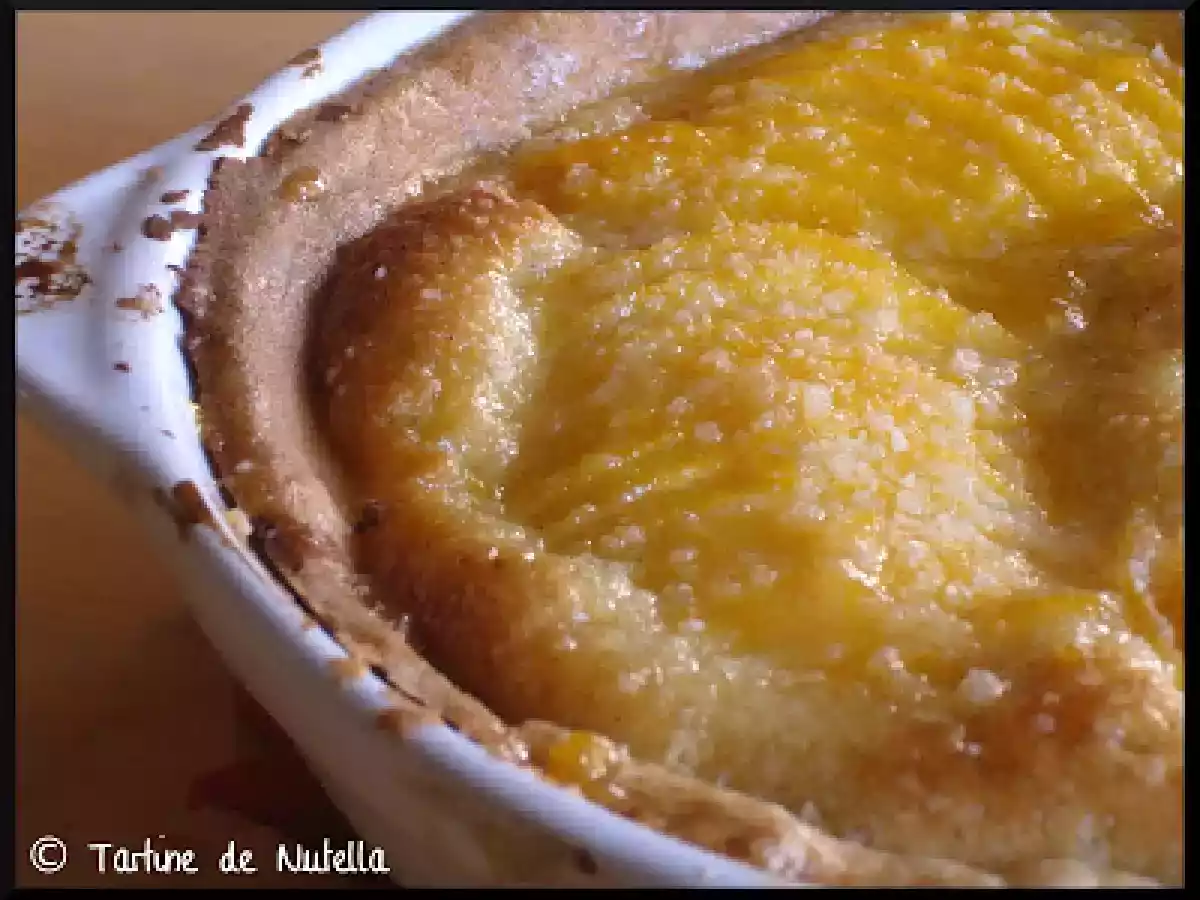 Tarte amandine aux pêches