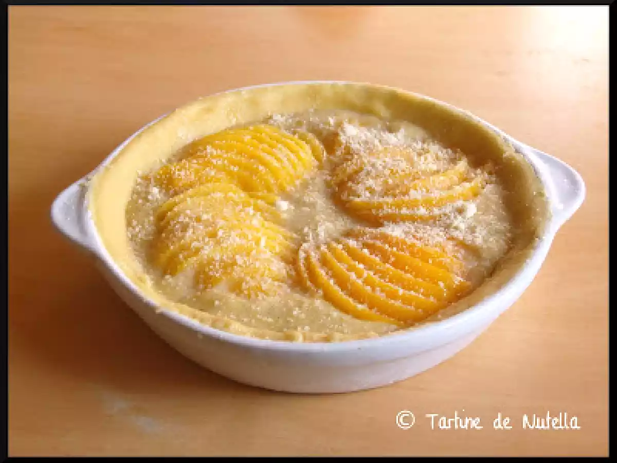 Tarte amandine aux pêches - photo 2