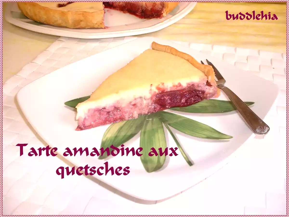 Tarte amandine aux quetsches